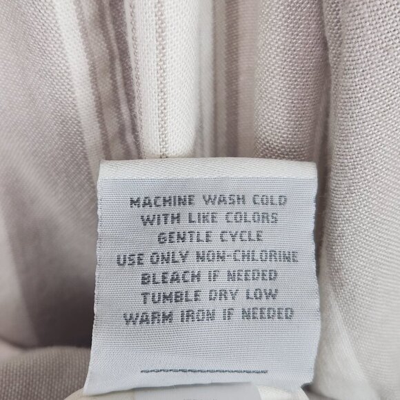 Torrid Linen Blend Two Button Long Line Blazer 1X Tan Ivory Stripe Coastal Chic - Picture 7 of 7